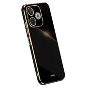 XINLI For Oppo A5 Pro 5G Case TPU Phone Cover with Electroplating Frame Multicolor Black
