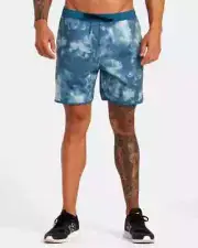 RVCA YOGGER HYBRID 17 Men's Elastic Waist Shorts - BRR6 - Large - NWT