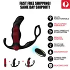 3 in 1 Remote Control Multi-Speed Vibrating Cock Ring Anal Butt Plug For Men