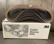 3M 241D -26703 3" X 24" Coated Abrasive Grit 100,Sanding Belts Box of 10