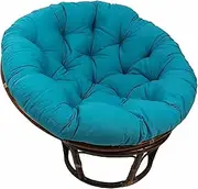 Hanging Egg Hammock Chair Pads for Outdoor Garden Patio Yard Seat Pad, Cotton Overstuffed Quilting Swing Basket Chair Cushion, Thick Round Rattan Seat Cushion