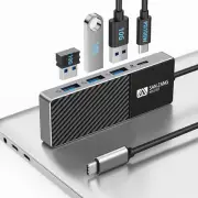 USB C Hub,10Gbps USB C Splitter for Laptop,4 Ports USB Extender with 100W Power