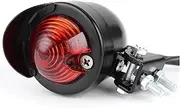 Turn Signal Indicator Motorcycle Brake Signal Stop Light Bracket Holder with Big Bulb Rear Lamp Taillight for Sportster Bobber Chopper (Color : Black, Size : 1)