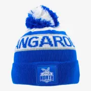 North Melbourne Kangaroos Official AFL Youth Winter Supporter Beanie