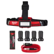 Milwaukee USB Rechargeable Low-Profile Floodlight Headlamp, 600 Lumens, Model#