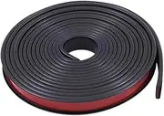 5M/16.4FT TPE Self-Adhesive Furniture Edging Tape, TPE Flexible Furniture Edge Protector for Cabinet Repair Furniture Restoration(Black,9mm)
