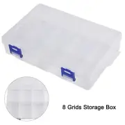 Storage Box Container Organizer Boxes Plastic 8 Grids Display Organizer
