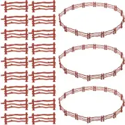 100 Pcs Farm Fencing Toys Fence Cage Model Simulation Child Toddler
