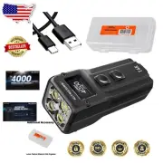 Ultra Bright EDC Flashlight - 4000 Lumen Tactical Keychain with OLED Display