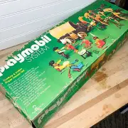 (B) PLAYMOBIL 1977 Cowboys & Native American Indians SUPER DELUXE Set SEALED