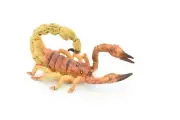 Scorpion Toy, Insect, Brown Realistic Rubber Model, Hand Painted Figurine 3.5"