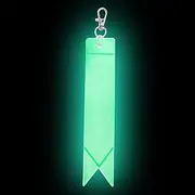 [Generic] Glow-in-The-Dark Keychain Decor - Safety Reflector Decorative Pendant for Women, Men, Boys, Girls,High Visibility Backpack Reflectors Tags for Walking,
