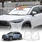 WindScreen Sun Shade for Toyota Corolla Cross 2022-2025 Blocks UV Rays Foldable Custom Wind Screen Sun Visor Protector