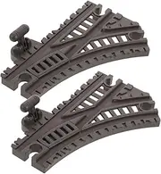 Toddmomy 2pcs Flexible Replacement Train Track for Plastic Accessory for Railroad Playset Compatible with Standard Tracks Enhancing Imaginative and Educational Play