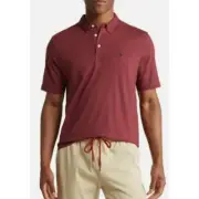 Volcom Banger Men's Short Sleeve Polo Shirt Wine Size M