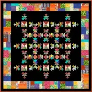 UBANGI STOMP - 72" x 72" - Pre-cut Patchwork Quilt Kit by Quilt-Addicts Double*