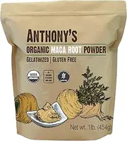 Anthony's Organic Maca Root Powder, 1Lb, Gelatinized For Enhanced Bioavailability, Gluten Free & Non Gmo