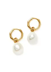 Missoma Organic Mini 18kt Gold-plated Vermeil Hoop Earrings One Size