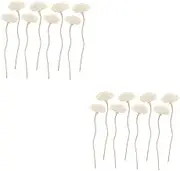 2sets Rattan Diffuser Sticks Essential Oil Aroma Sticks for Home Decor Unique Flower Design for Natural Fragrance Quickly Absorbing Aroma Dispenser 8pcs*2