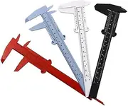 6pcs DIY Measure Tool Woodworking Metalworking Plumbing Model Making 150mm Vernier Caliper Aperture Depth Diameter Measure Tool Calipers(150mm Blue)