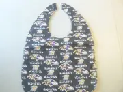 Ravens Adult Bib/Clothing Protector double thick with Quilted Diamond Backing