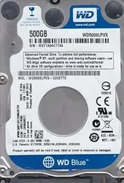 Used Western Digital WD5000LPVX-22V0TT0-500GB 5.4K RPM SATA 7mm 2.5" HDD (Renewed)