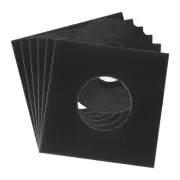 10 Pcs 7" Vinyl Record Jackets for LP Vinyl Records Storage,Black