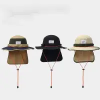 在飛比找蝦皮購物優惠-防水帽子漁夫帽夏季戶外登山帽遮陽防晒太陽帽披風速乾透氣