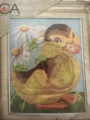 Printed needlepoint tapestry kits With Floss 20x25 Cm Rto Duck