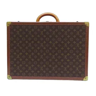 【二手名牌BRAND OFF】LOUIS VUITTON LV 路易威登 棕色 原花 PVC塗層帆布 Visten 55 Trunk Case 行李箱 M21327