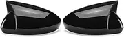 Replacement Covers Car Side Wing Rearview Mirror Cover Cap Rear View Mirror Cover For Megane 4 MK4 2016-2020 (Color : Glossy black, Size : 1)