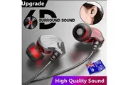 6D Mobile Phone Universa Type C Earphone Headphone For iPhone Samsung USB wired