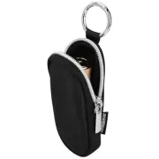 Portable Lip Balm Organizer Case with Keychain, Travel Chapstick Large Black