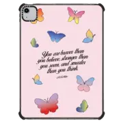 iPad Air (4th/5th gen) iPad Impact Case Braver Than You Believe iPad Case by Quotes by Christie