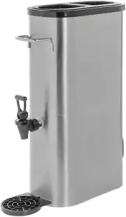 3 Gal Iced Tea Dispenser - 13 1/2" L X 6 3/4" W X 21" H
