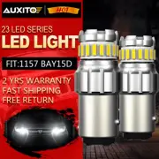 2X 1157 1142 BAY15D White LED Turn Signal Back Up Reverse Light Bulbs 6500K (for: Volvo)