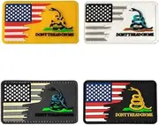 [YOYUMI] Tactical Patch Dont Tread On Me American Flag PVC Patch Hook and Loop