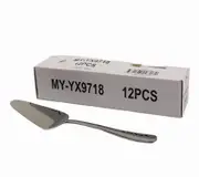 SMARTLINK 2PCS Premium Stainless Steel Black Cake Shovel & Pizza Cutter Server Baking Tool