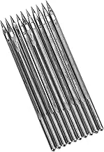 10 Pcs Shoe Repairing Machine Needle, Silver Stainless Steel Shoe Repairing Needle Pack Shoe Repair Tool Accessory Snag Repair Tool (SL-26)