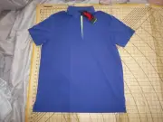 MENS LARGE JAMIE SADOCK PURPLE/NEON GREEN ACCENTS POLO SHIRT - NWT