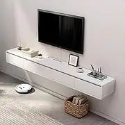Wall Mounted TV Cabinet Wall Shelf Floating Shelf Multimedia Storage Shelf TV Stands TV Console Bedroom Living Room Wall Cabinet TV Bracket TV Board Book Shelf Utility Shelve Wall Unit Decor