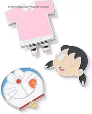 Jack Bunny 262-4284014 Clip Marker [Doraemon] (Nobita, Shizuka, Gyan Suneo) / Golf Round
