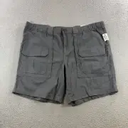 croft barrow cargo shorts Mens 48 Gray Rugged Outdoors