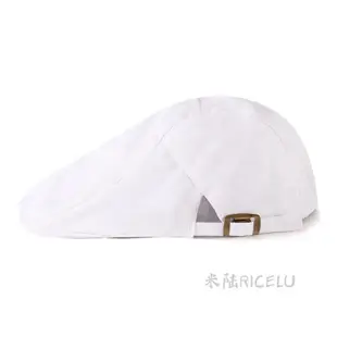 米陆RICELU 【可客製化】【帽子】可調整 前進帽服務員 貝雷帽女 酒店餐廳咖啡廳 廚師帽子 男黑訂製logo