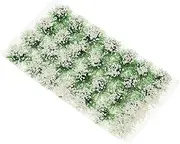 1 Box Sand Table DIY Material Faux Plant Static Grass Tufts Artificial House Plants Fake Grass Artificial Shrubs Miniture Decoration Home Decor Simulation Lawn White Plastic