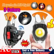Multi-Function Mini Keychain Flashlight LED Torch Work Lamp Cigarette Light IW