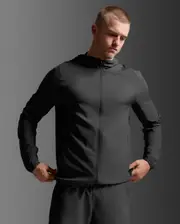 Aero Jacket, 2XU, XXL, Black/Silver Reflective, Male