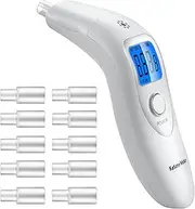 Ketone Breath Analyzer Digital Ketosis Breath Tester Ketone Breath Meter for Tracking Ketosis Levels with 10 Replaceable Mouthpieces for Personal Use - White