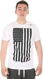 Nike Men's USA Core Plus Tee White/Obsidian MD