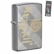 Zippo 49324 Jim Beam Diagonal Weave Pocket Lighter + FLINT PACK